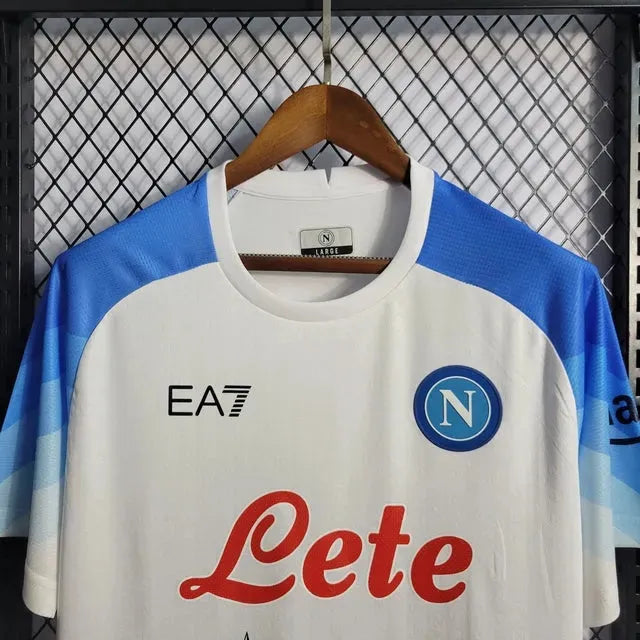 Napoli Away Shirt 22/23 - Men's White Fan Shirt