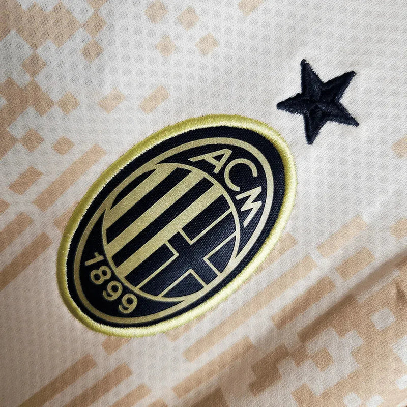 AC Milan Double 23/24 Shirt - Men's Fan Beige