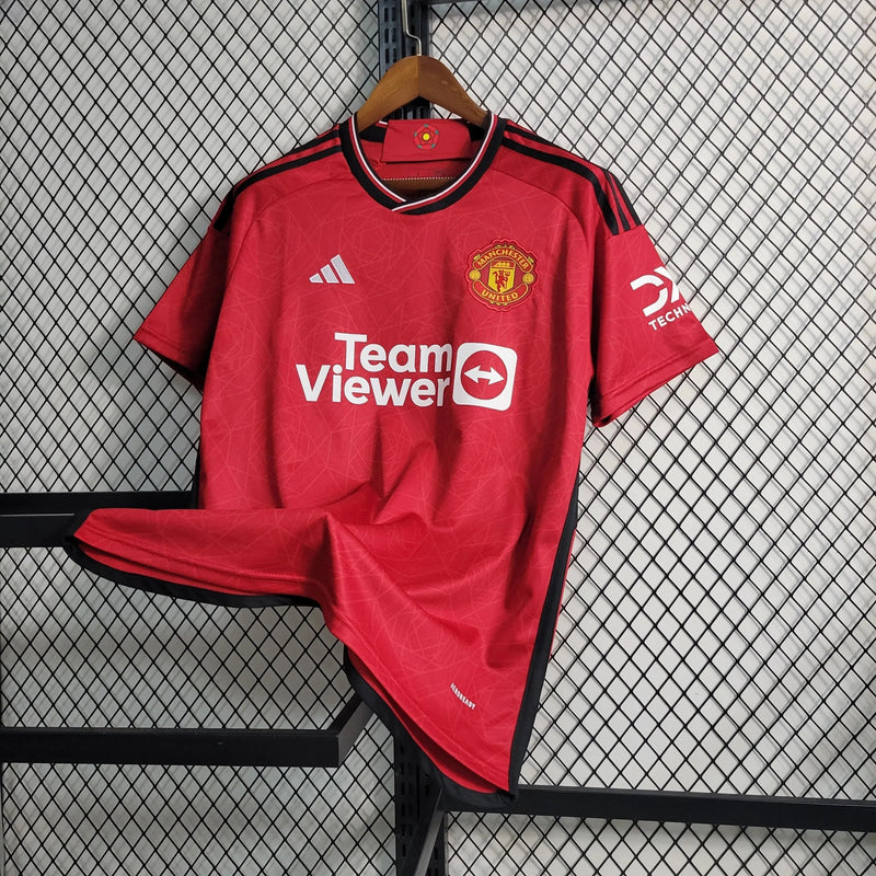 Manchester United Home Shirt 23/24 - Men's Fan Shirt Red