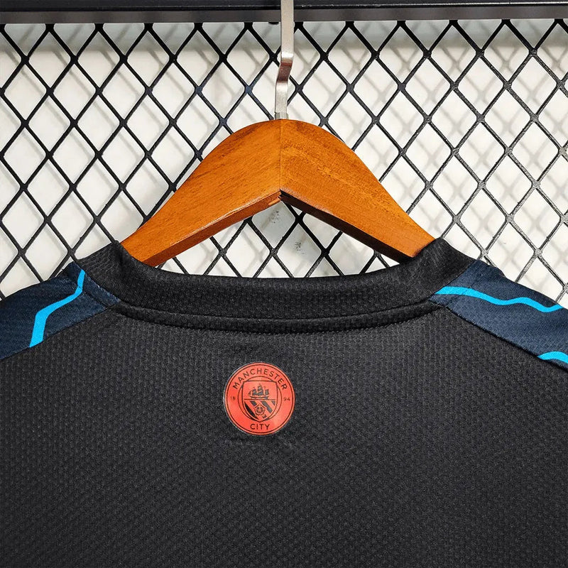 Manchester City Training Shirt 23/24 - Men's Fan Black and Blue