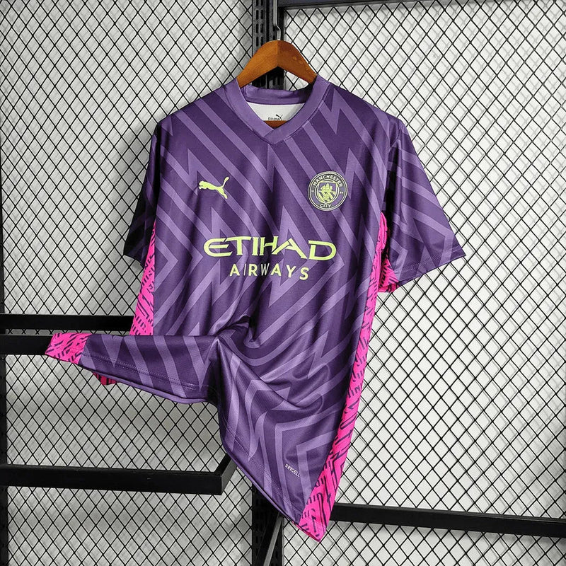 Manchester City Goalkeeper Shirt 23/24 - Men's Fan Purple