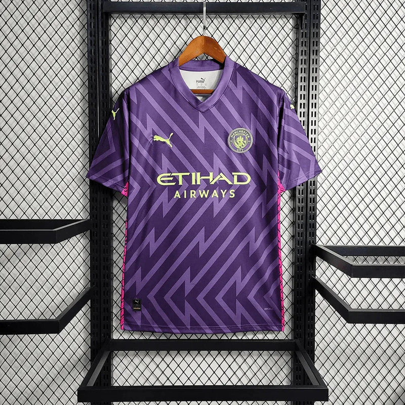 Manchester City Goalkeeper Shirt 23/24 - Men's Fan Purple