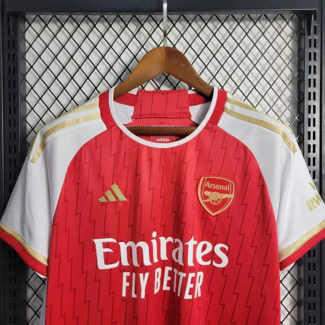 Arsenal Home Shirt 23/24 - Men's Fan Shirt Red and Gold