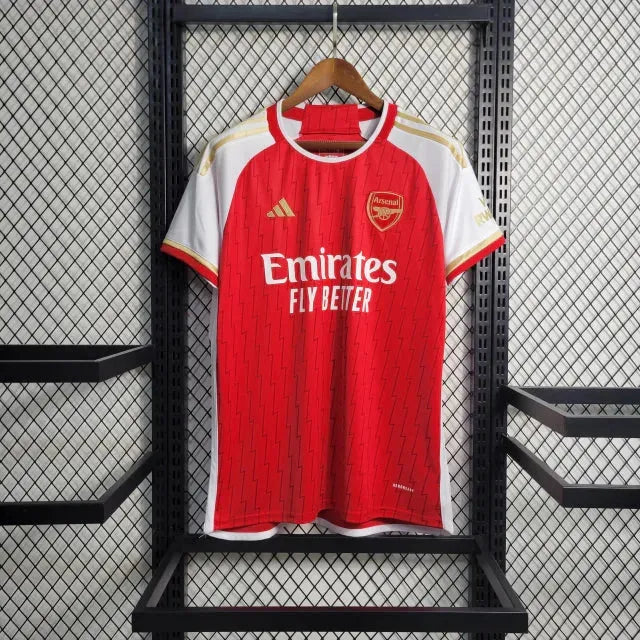 Arsenal Home Shirt 23/24 - Men's Fan Shirt Red and Gold