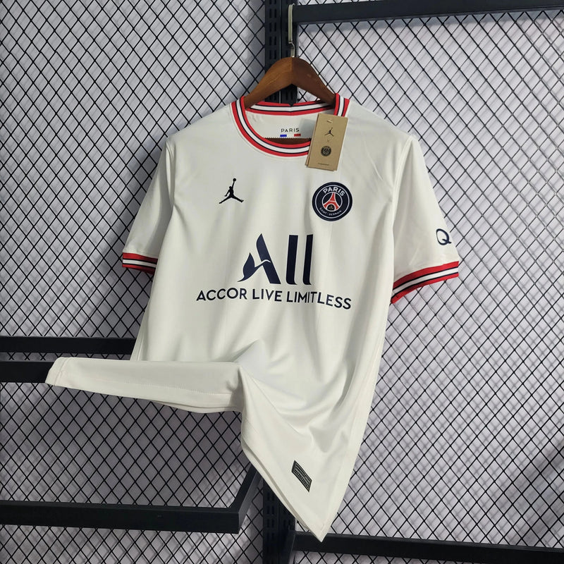 PSG III Away Shirt 21/22 - Men's White Fan Shirt