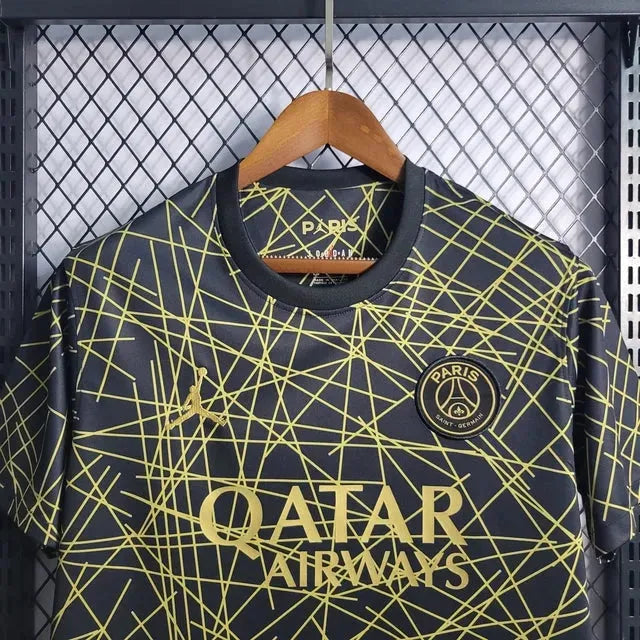 PSG Training Shirt 22/23 - Men's Fan Black and Yellow