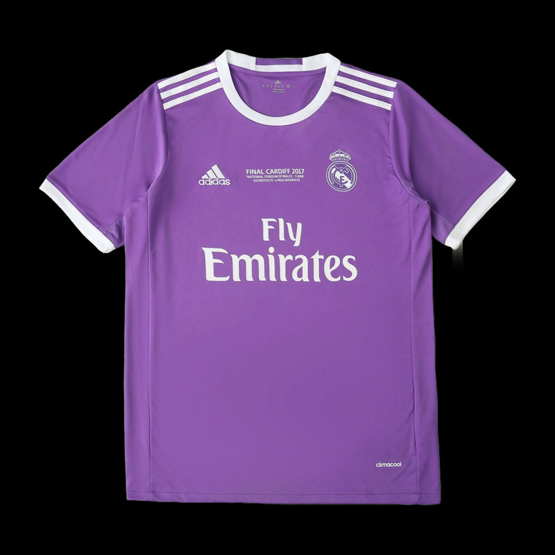 Real Madrid Retro Away Shirt 17/18 - Mens Fan Purple