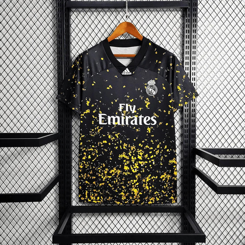 Real Madrid 20/21 Special Edition Men's Fan Shirt - Black and Yellow