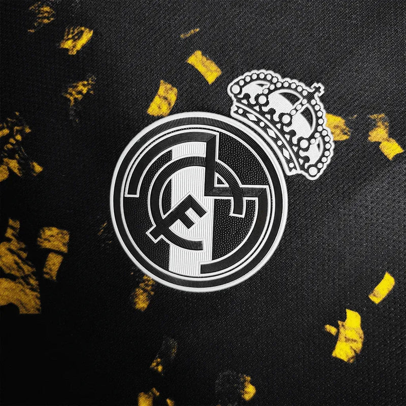 Real Madrid 20/21 Special Edition Men's Fan Shirt - Black and Yellow