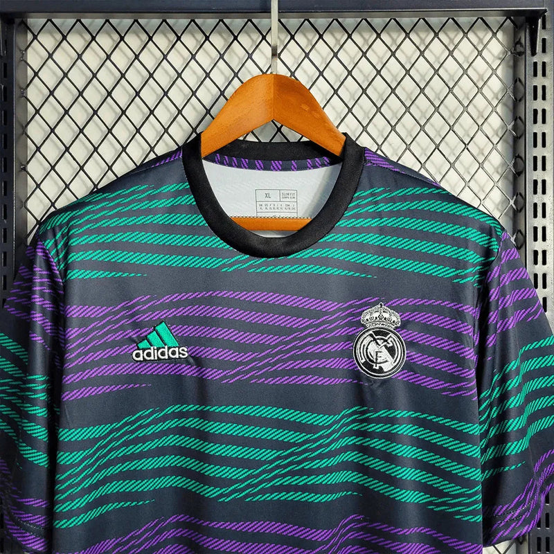 Real Madrid Training Shirt 23/24 - Men's Green and Purple Fan Shirt