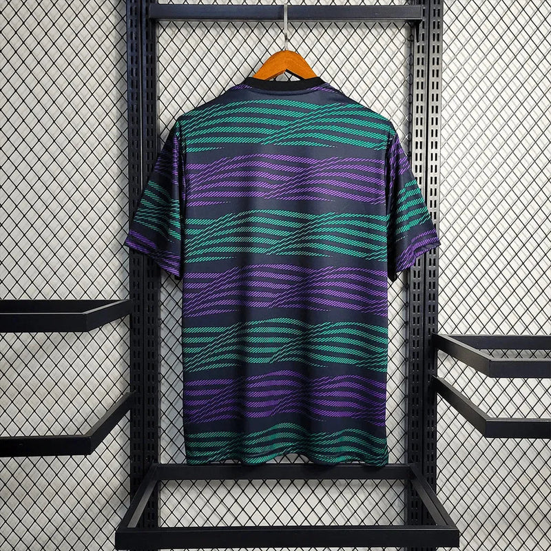 Real Madrid Training Shirt 23/24 - Men's Green and Purple Fan Shirt