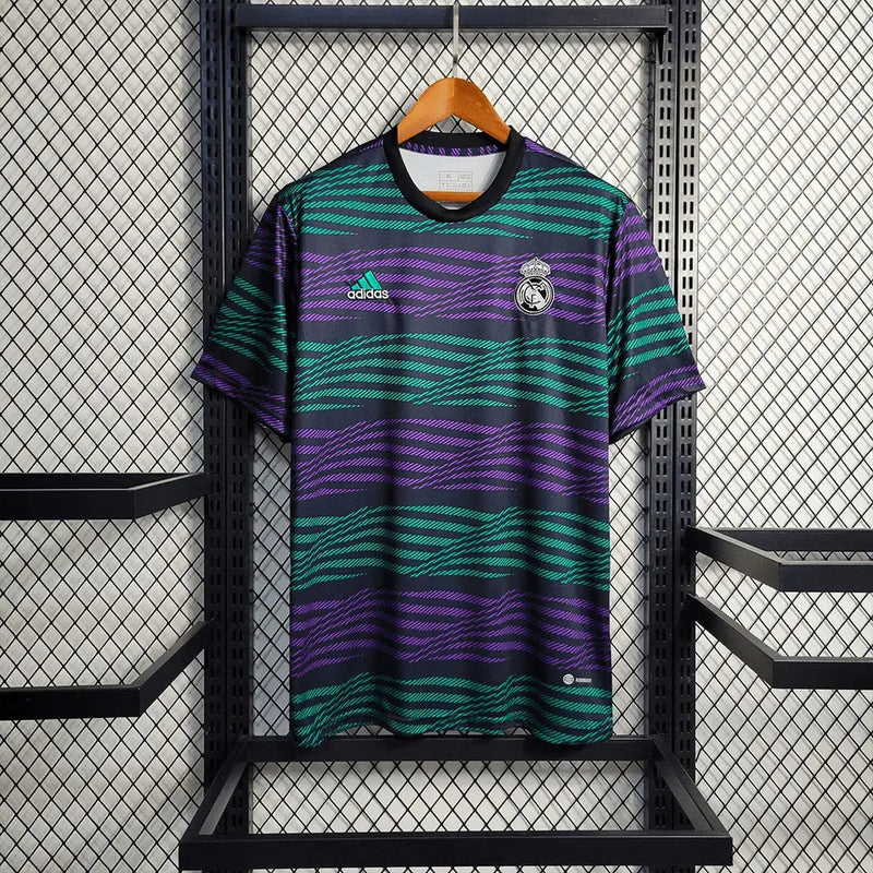 Real Madrid Training Shirt 23/24 - Men's Green and Purple Fan Shirt