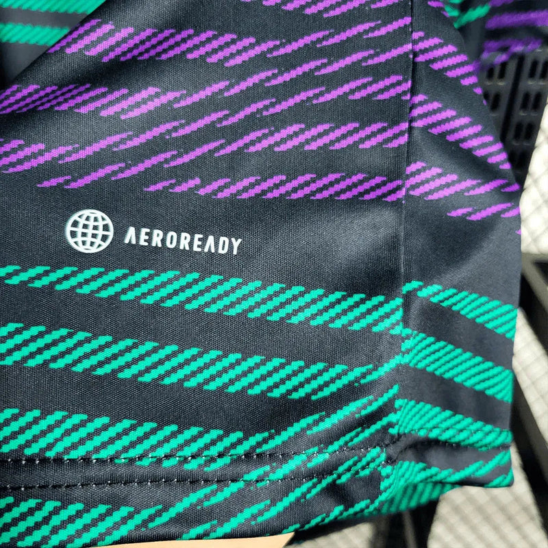 Real Madrid Training Shirt 23/24 - Men's Green and Purple Fan Shirt