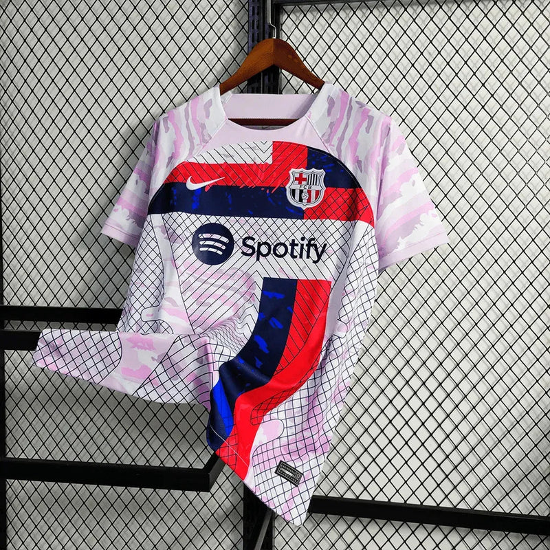 Barcelona Training Jersey 23/24 - Men's Fan White Shirt