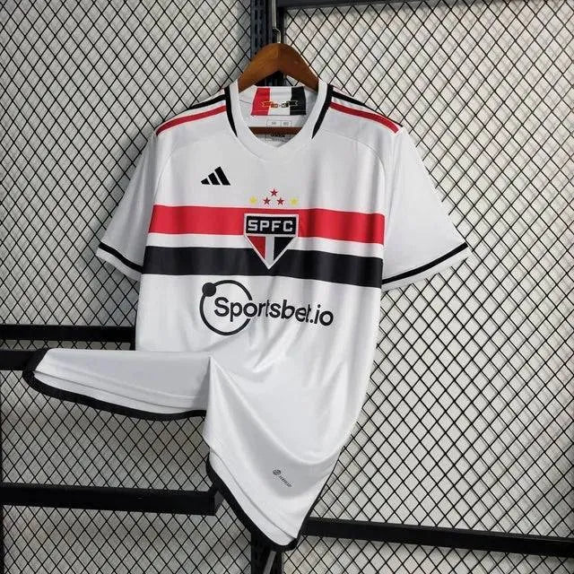 São Paulo Home Shirt 23/24 - Men's White Fan Shirt