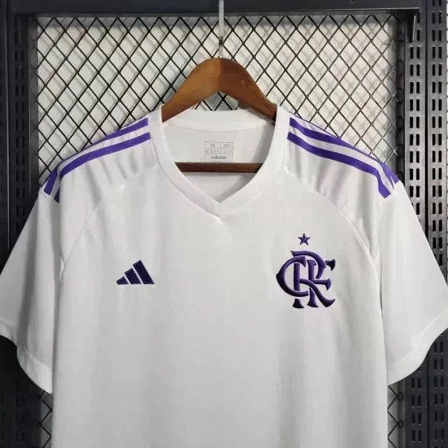 Flamengo Goalkeeper Shirt 23/24 - Men's White and Purple Fan Shirt