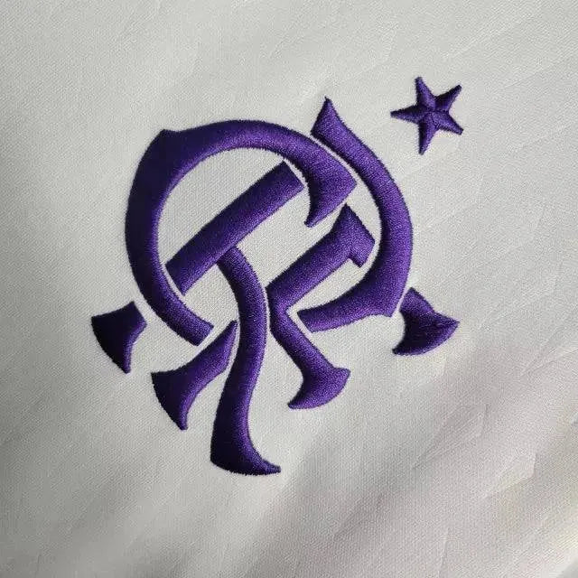 Flamengo Goalkeeper Shirt 23/24 - Men's White and Purple Fan Shirt