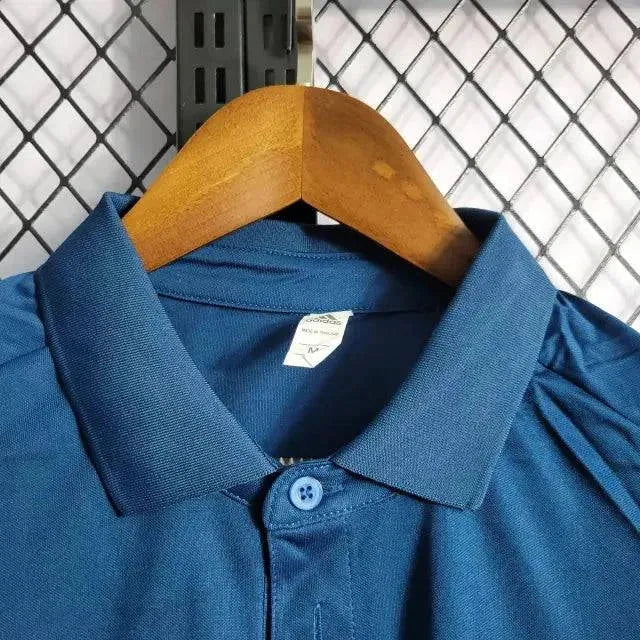 Flamengo Polo Training Shirt 21/22 - Men's Fan Blue