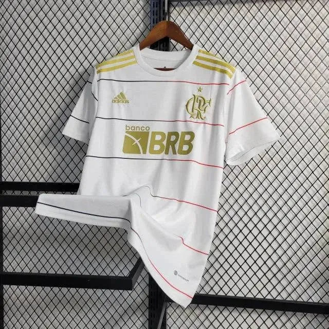 Flamengo Commemorative Shirt 22/23 - Men's White and Gold Fan Shirt