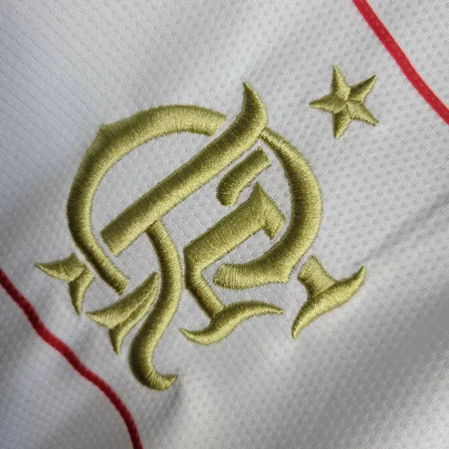 Flamengo Commemorative Shirt 22/23 - Men's White and Gold Fan Shirt