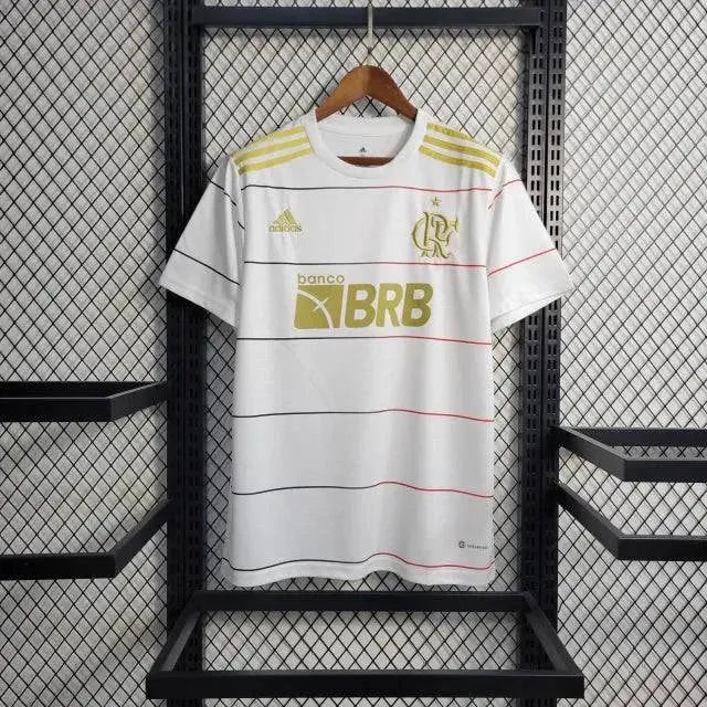 Flamengo Commemorative Shirt 22/23 - Men's White and Gold Fan Shirt