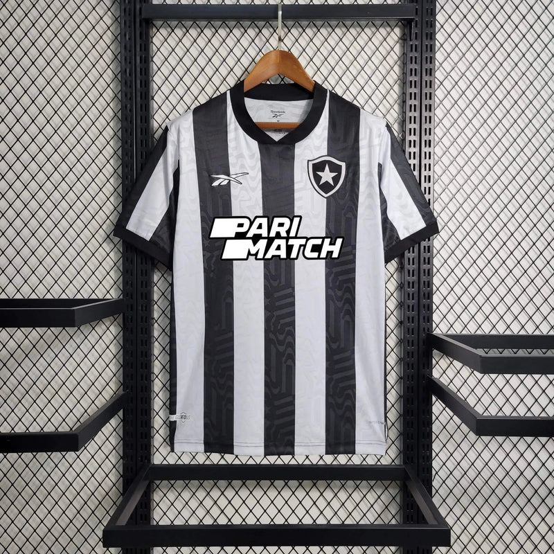 Bota Fogo Home Shirt 23/24 - Men's Fan Black and White