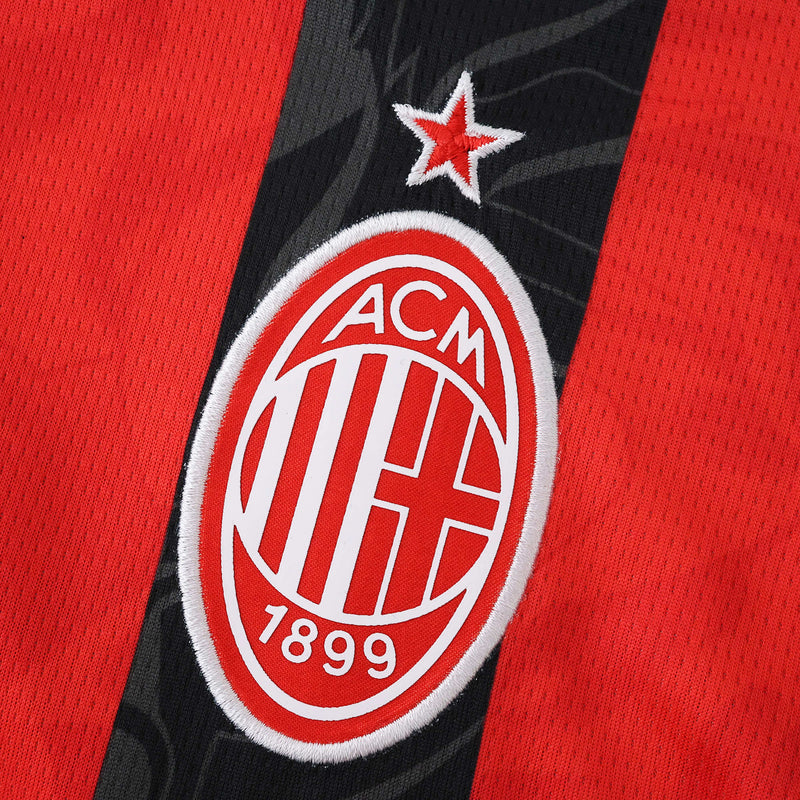 AC Milan Home Shirt 25/26 - Kids Fan Shirt Red