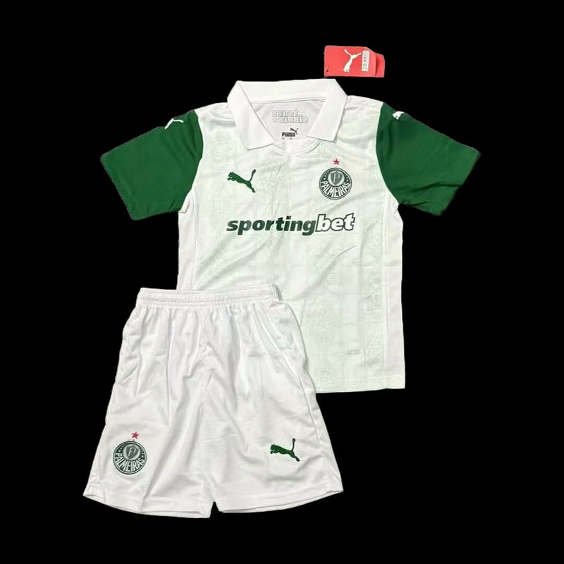 Palmeiras Away Shirt 25/26 - White Children's Fan Shirt