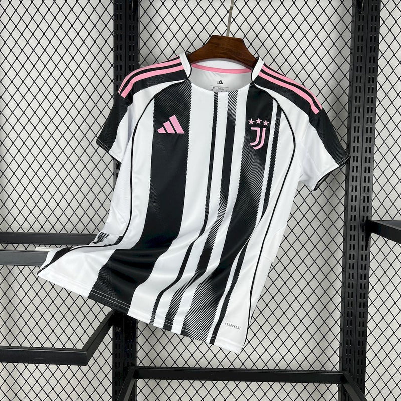 Juventus Home Shirt 25/26 - Men's Fan Shirt Black and White