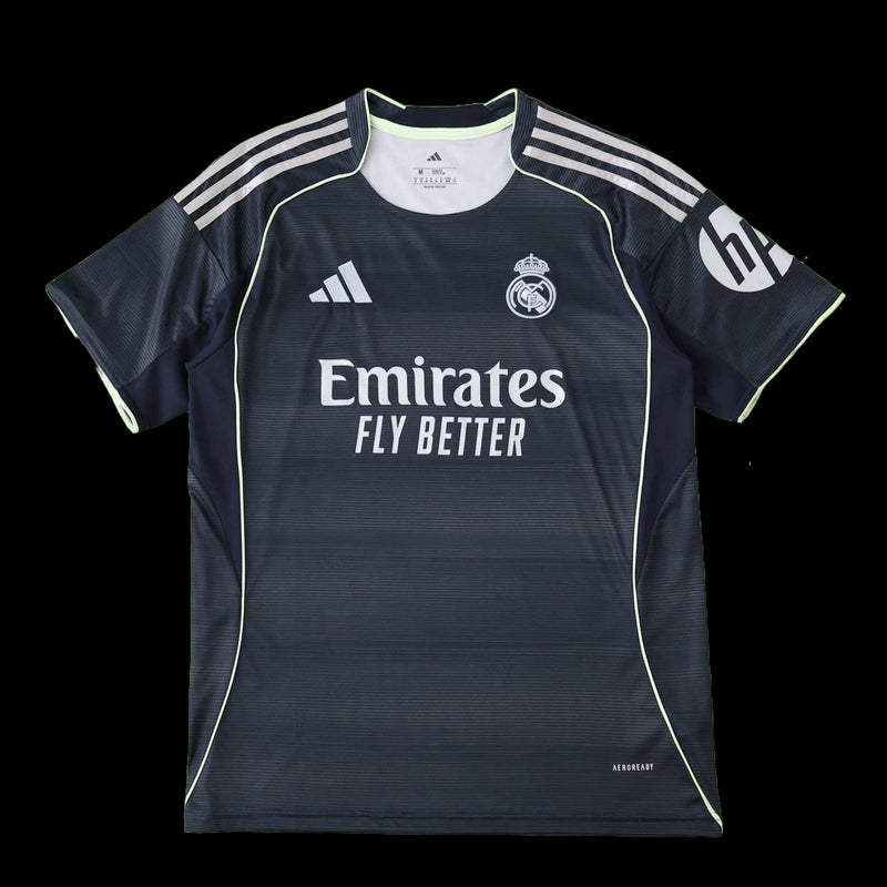 Real Madrid Away Shirt 25/26 - Men's Fan Black