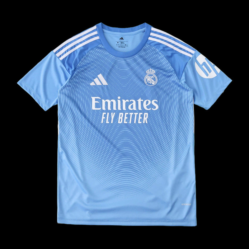 Real Madrid Goalkeeper Shirt 25/26 - Men's Fan Blue