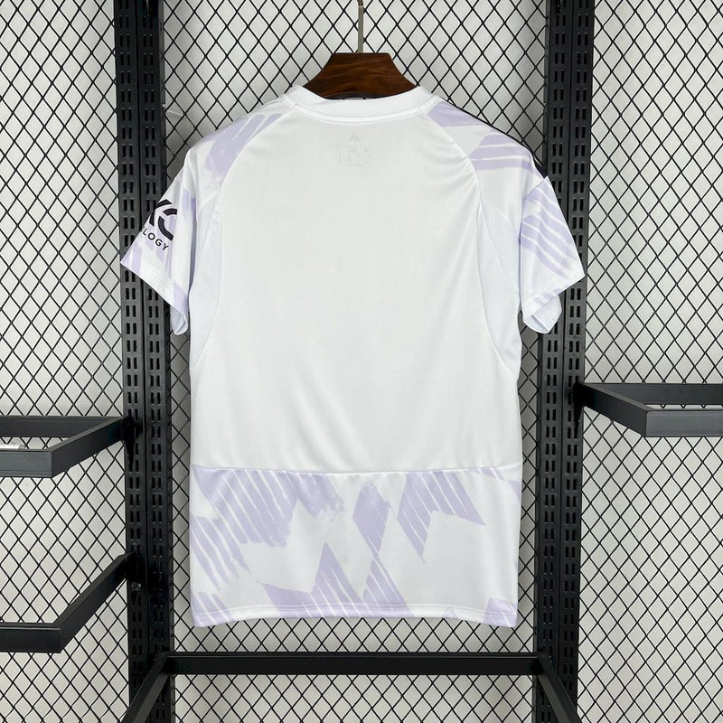 Manchester United Away Shirt 25/26 - Men's White and Purple Fan Shirt