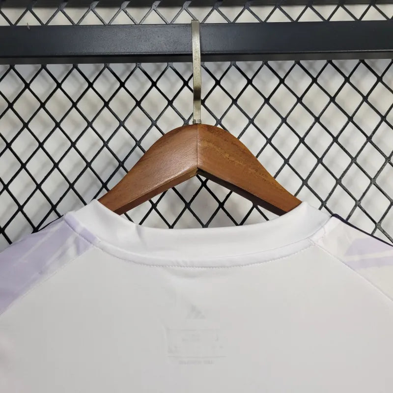 Manchester United Away Shirt 25/26 - Men's White and Purple Fan Shirt