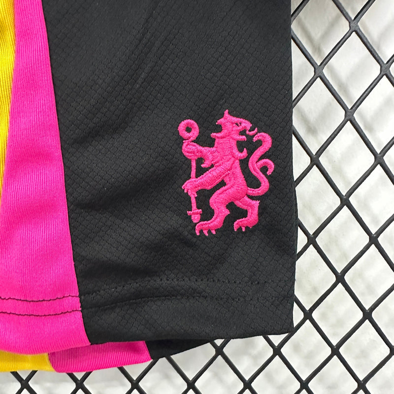 Chelsea Third Away Shirt 24/25 - Kids Fan Black and Pink