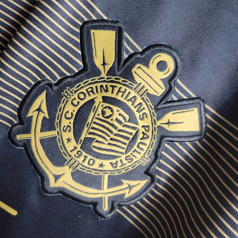 Timão Ayrton Senna Away Retro 18/19 Shirt - Men's Fan Black and Yellow