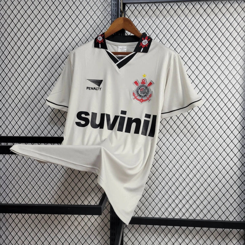 Timão Home Retro Shirt 1996 - Men's White Fan Shirt