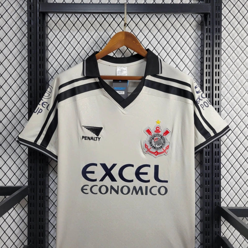 Timão Home Retro Shirt 1998 - White Men's Fan Shirt