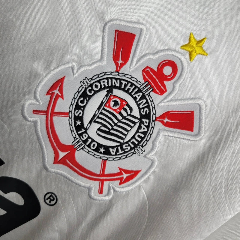 Timão Home Retro 1994 Shirt - Men's White Fan Shirt