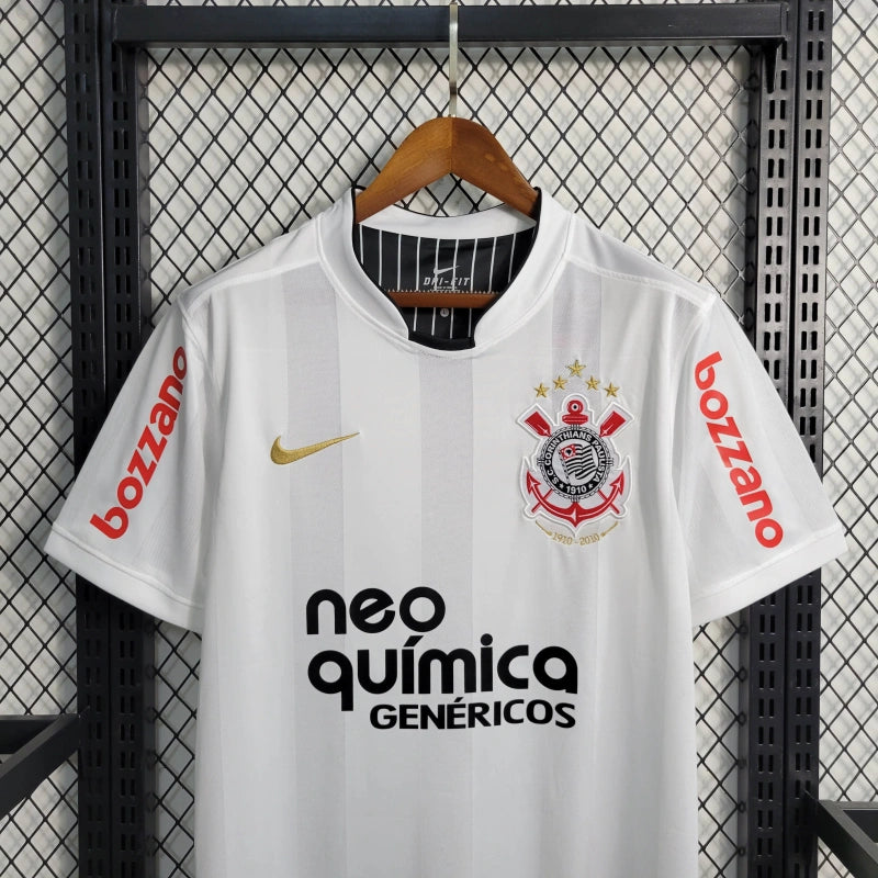 Timão Home Retro Shirt 2012 - White Men's Fan Shirt