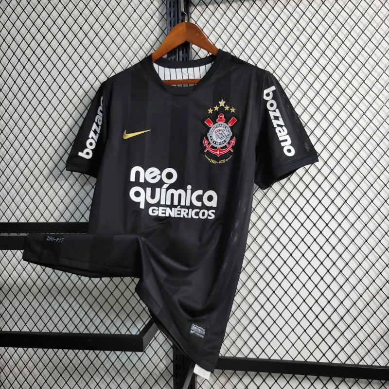 Timão Away Retro 2010 Shirt - Men's Fan Black