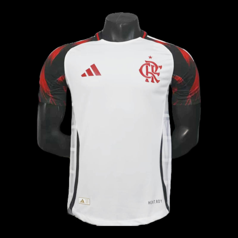 Flamengo Away Shirt 25/26 - Men's Player White + Sponsorships
