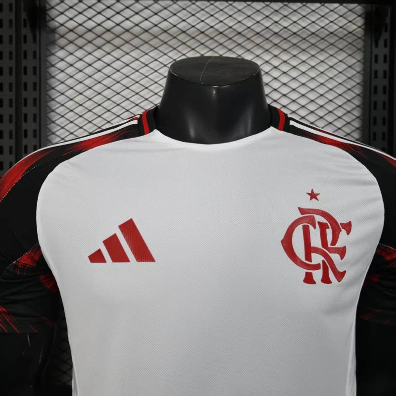 Flamengo Away Shirt 25/26 - Men's Player White + Sponsorships
