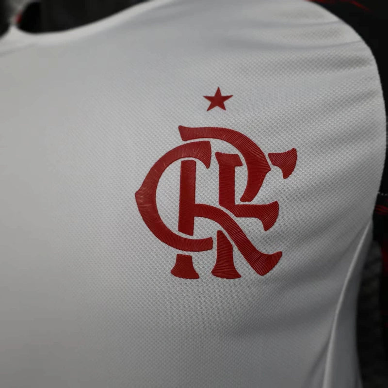 Flamengo Away Shirt 25/26 - Men's Player White + Sponsorships