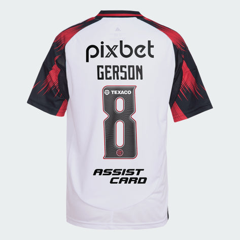 Flamengo Away Shirt 25/26 - Men's Player White + Sponsorships