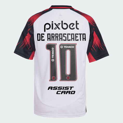 Flamengo Away Shirt 25/26 - Men's Player White + Sponsorships