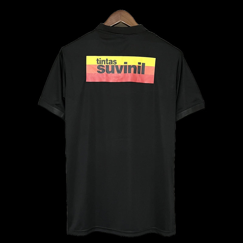 Retro 1998 Timão Goalkeeper Shirt - Men's Fan Black/White/Pink