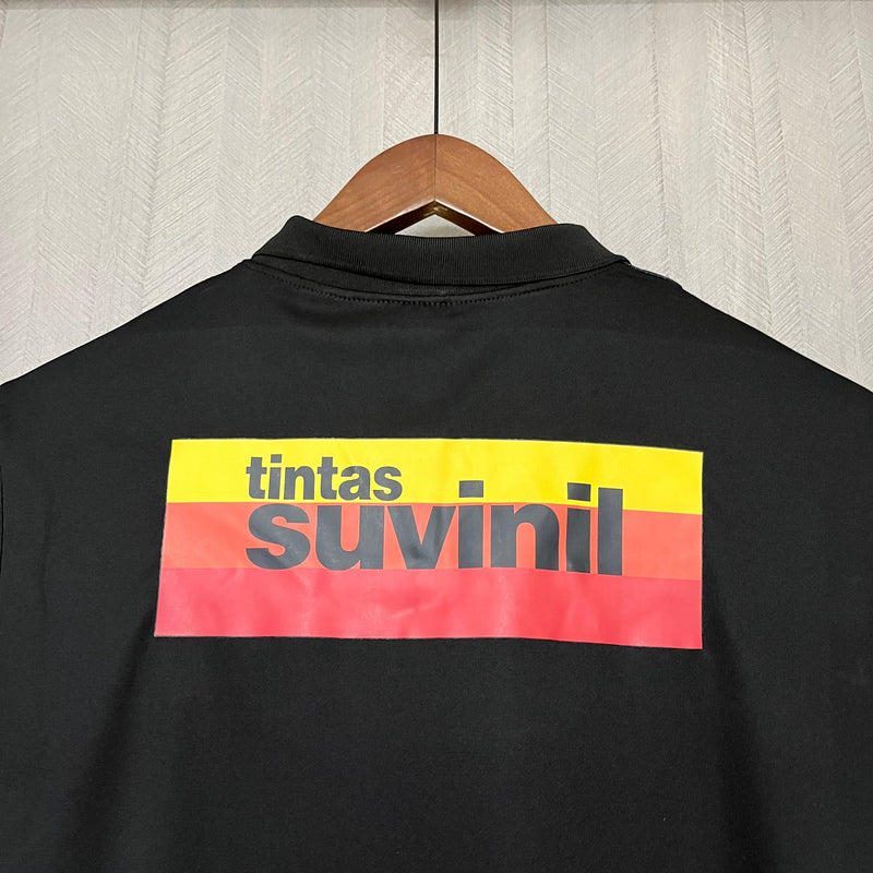 Retro 1998 Timão Goalkeeper Shirt - Men's Fan Black/White/Pink