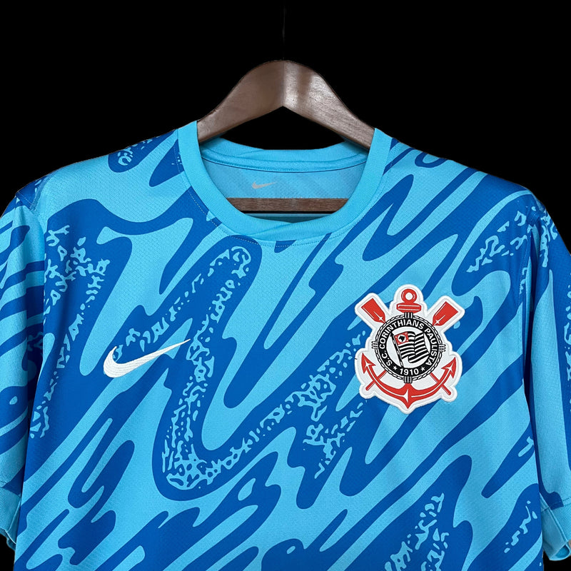 Timão Goalkeeper Shirt 24/25 - Men's Fan Blue