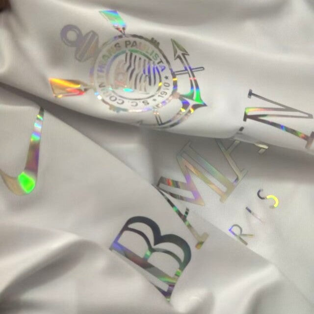BALMAIN Timão Shirt - Men's White Reflective Fan Shirt