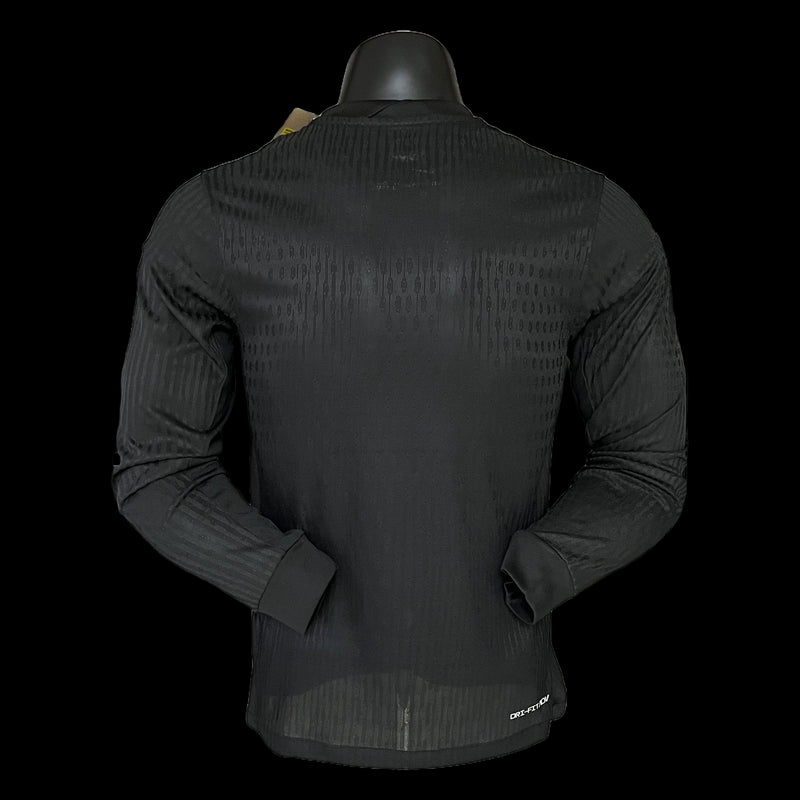 Timão Away Shirt 24/25 - Men's Player Long Sleeve Black + Sponsorships